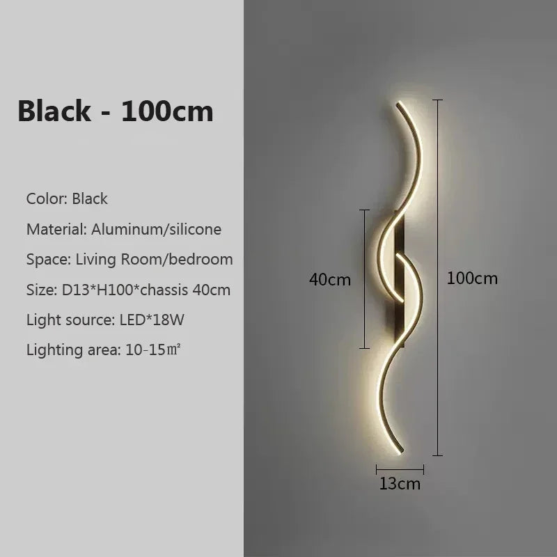 Modern Wave Wall Sconce