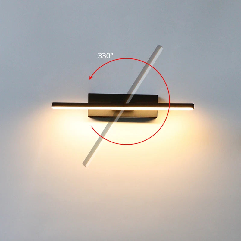 Rotatable Bedroom Wall Light Fixture