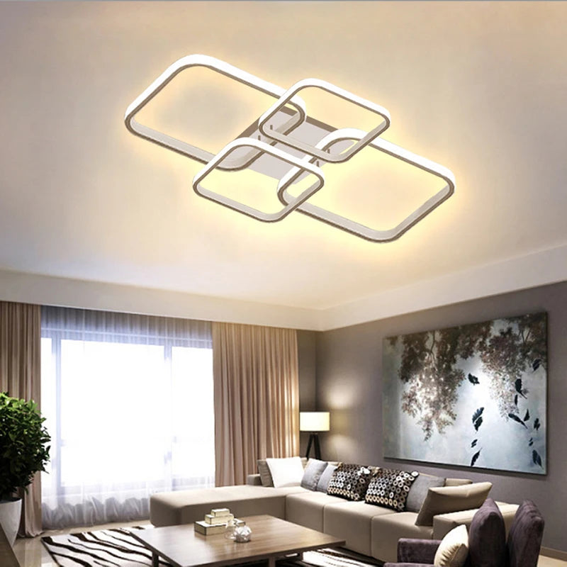 Modern Squared LED Chandelier