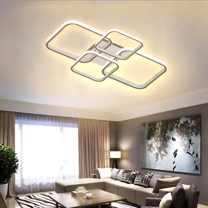 Modern Squared LED Chandelier