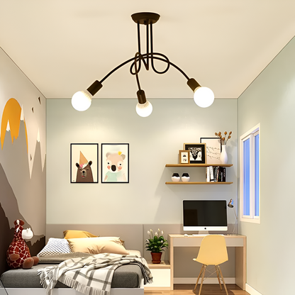 Modern Industrial Loft Chandelier