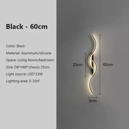 Modern Wave Wall Sconce