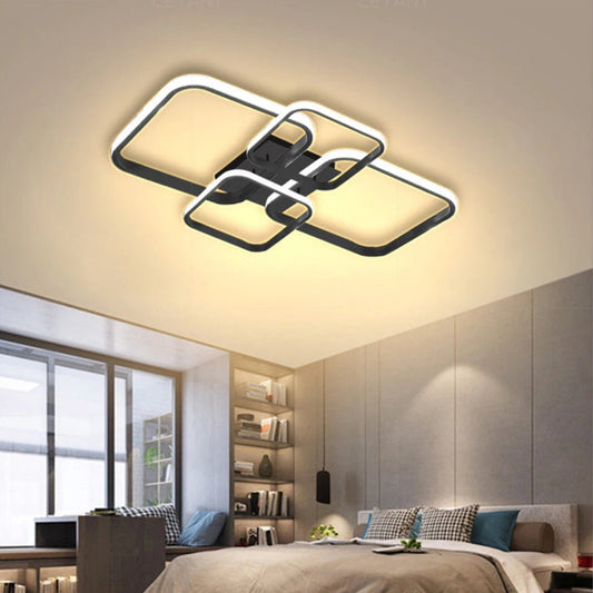 Modern Squared LED Chandelier