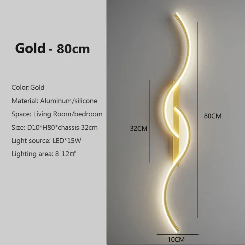 Modern Wave Wall Sconce