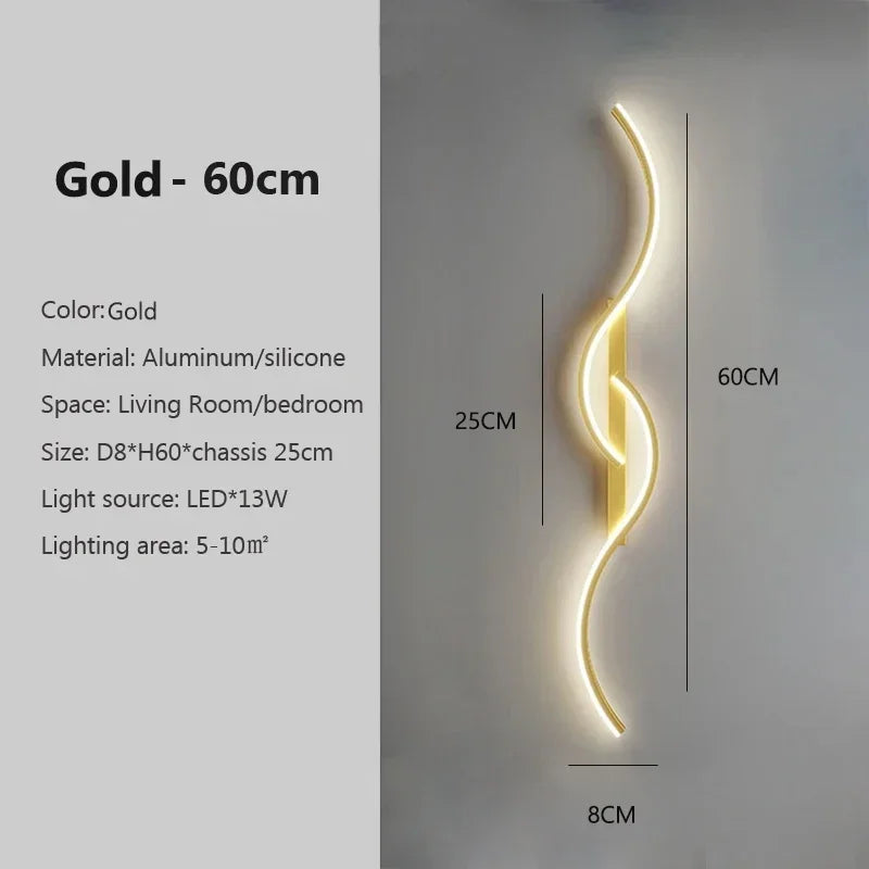 Modern Wave Wall Sconce
