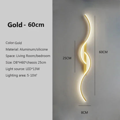 Modern Wave Wall Sconce