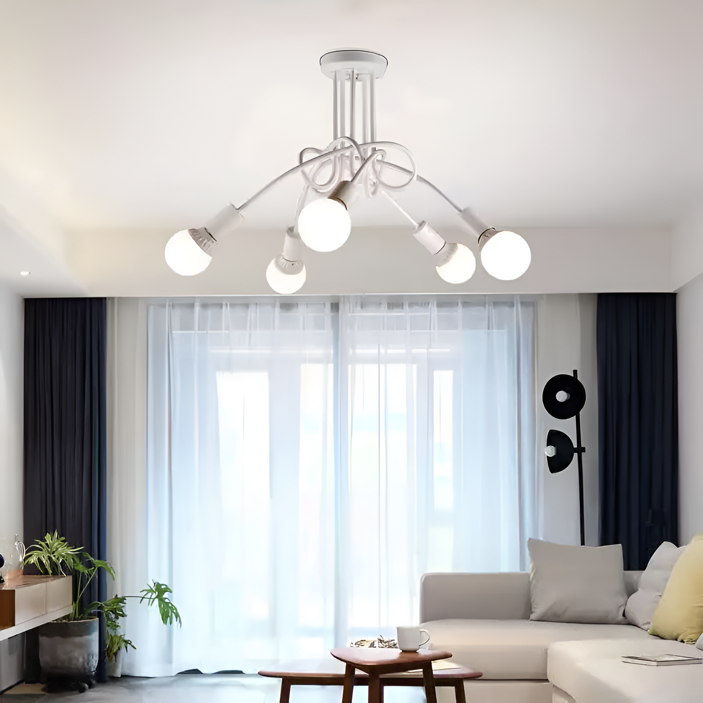 Modern Industrial Loft Chandelier