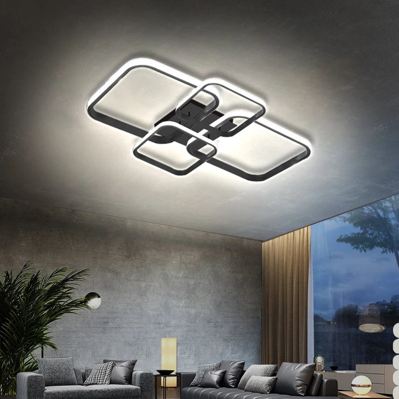 Modern Squared LED Chandelier