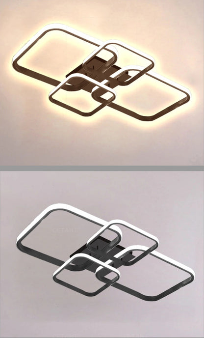 Modern Squared LED Chandelier