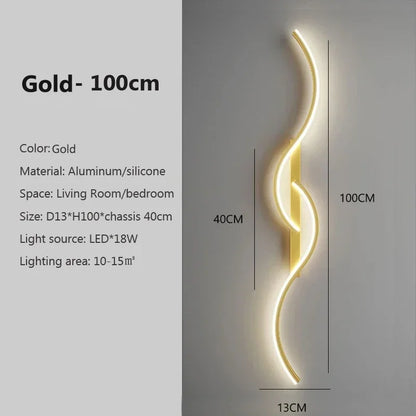 Modern Wave Wall Sconce