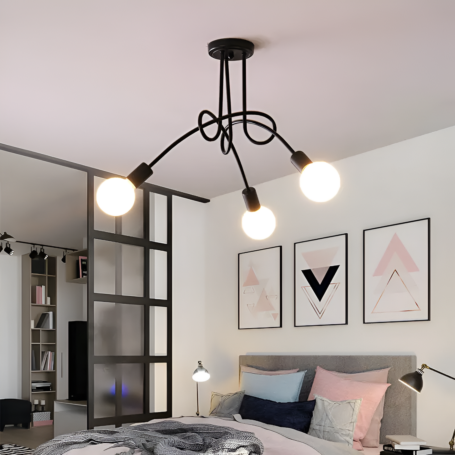 Modern Industrial Loft Chandelier