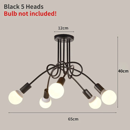 Modern Industrial Loft Chandelier