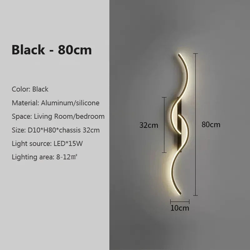 Modern Wave Wall Sconce