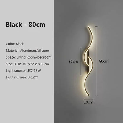 Modern Wave Wall Sconce