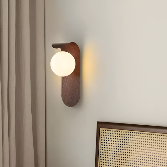 Walnut LED Wall Lamp