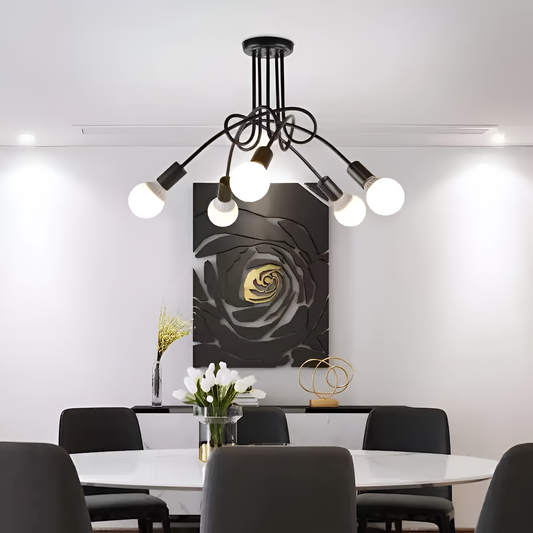Modern Industrial Loft Chandelier