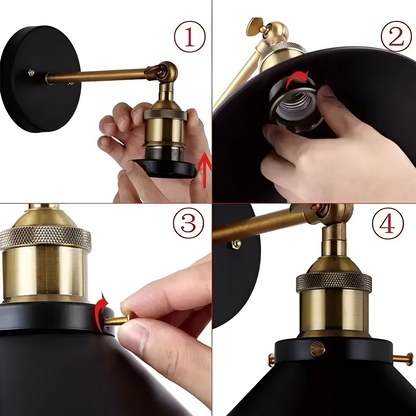 Refined Retro Wall Light