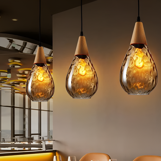 Scandinavian Ripple Glass Fixture